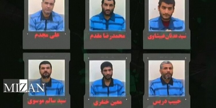 Six Israeli-Affiliated Terrorists Executed in Iran